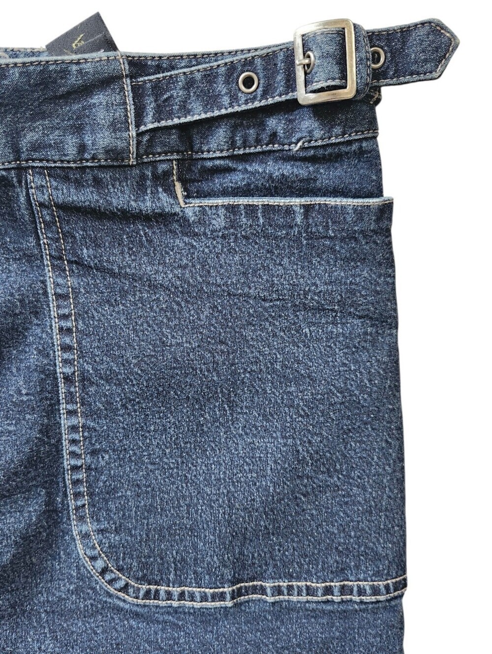 Contrast Denim Skort - Picture 4 of 5